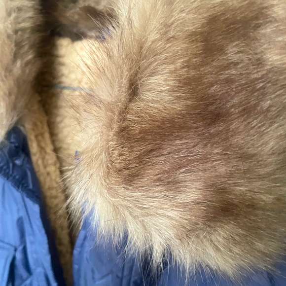 AERIE➕Quilted Parka Faux Fur Collar Sherpa Lined NEW - Picture 2 of 8